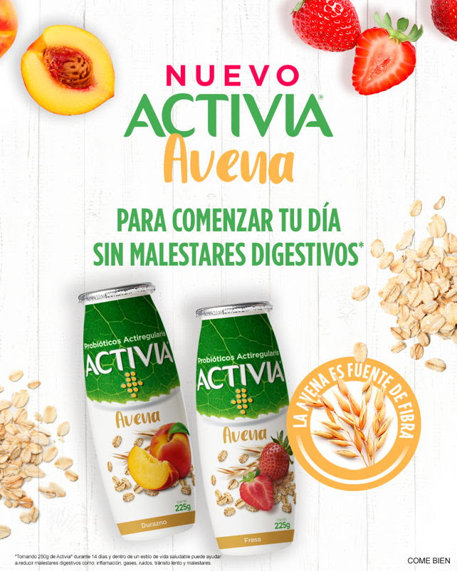 Yogurt Bebible Activia Avena Fresa 225 g