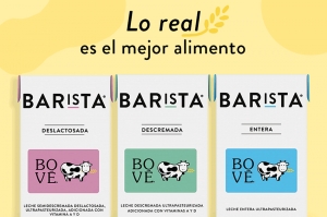 Conoce la nueva línea de productos lácteos Bové BARISTA para centros de consumo