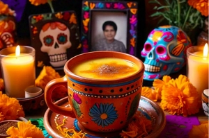 Disfruta del Día de Muertos con un atole de cempasúchil que une tradición y frescura