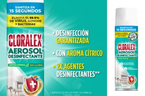 Cloralex revoluciona su oferta de valor con la integración de Aerosol Desinfectante