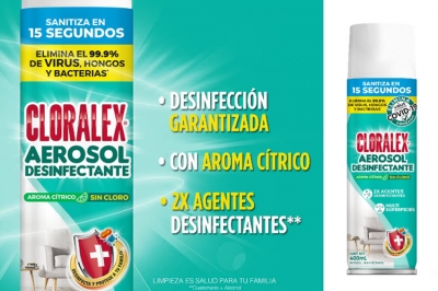 Cloralex revoluciona su oferta de valor con la integración de Aerosol Desinfectante