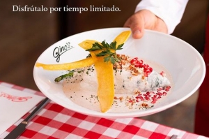 Gino’s regresa con su tradicional temporada de chile en nogada junto a nuevas sorpresas culinarias