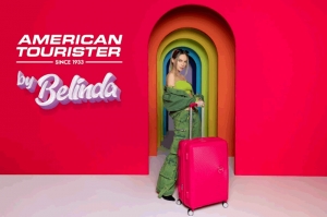 Belinda es la imagen principal de la nueva campaña de American Tourister
