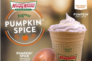 ¡El sabor más pedido por los Krispy Kremers está de vuelta! Pumkin&#039; Spice llegó a Krispy Kreme