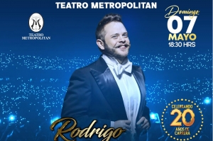 Rodrigo de la Cadena festejará su 20 aniversario en el Teatro Metropólitan