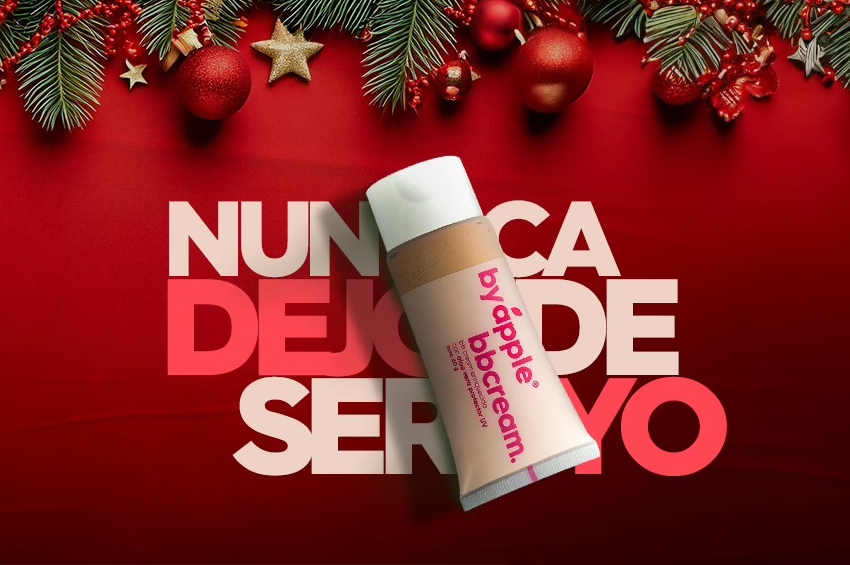 Brilla con estilo esta Navidad: Maquillaje duradero y deslumbrante de By Apple Cosmetics