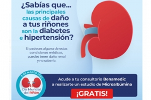 Farmacias Benavides conmemora el Día Mundial del Riñón impulsando la prevención y diagnóstico oportuno de la Insuficiencia Renal Crónica